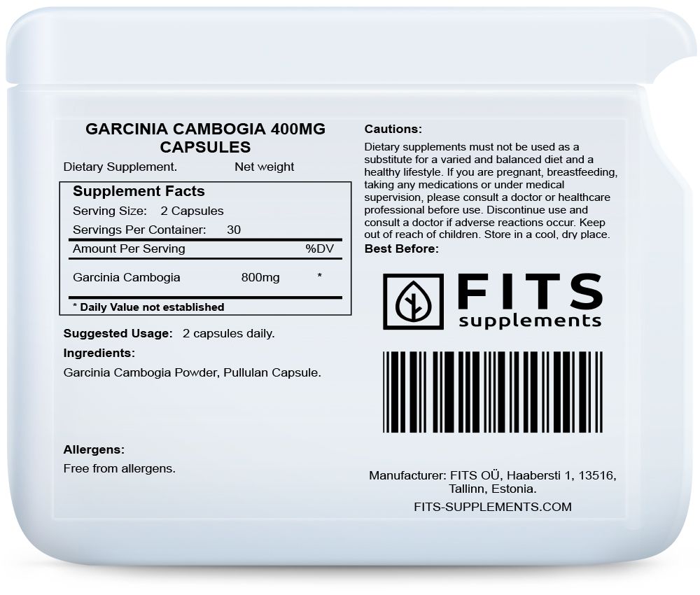 Garcinia Cambogia 400mg 60 kapslí