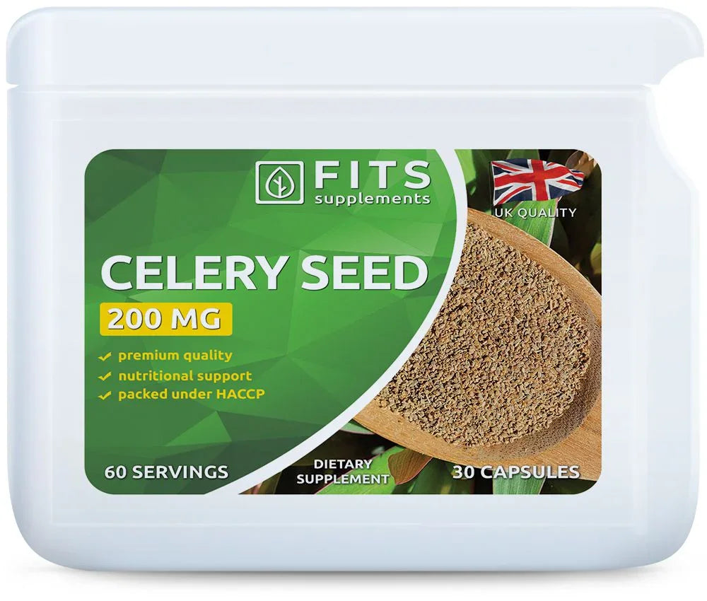Celery Seed 200mg 30 capsules - FITS Dietary Supplements