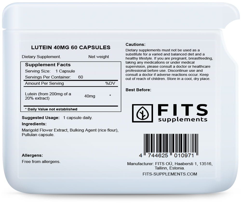 Lutein 40mg 60 kapslí