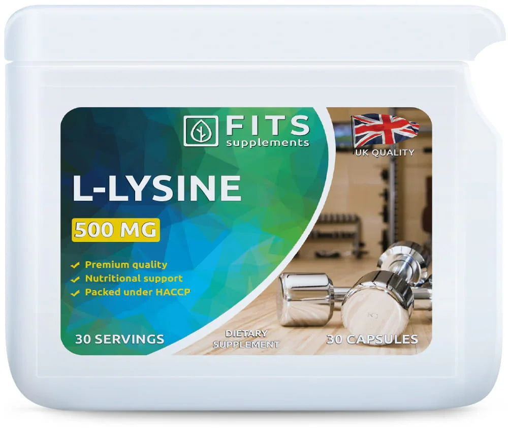 L-Lysine 500mg 90 capsules - FITS Dietary Supplements