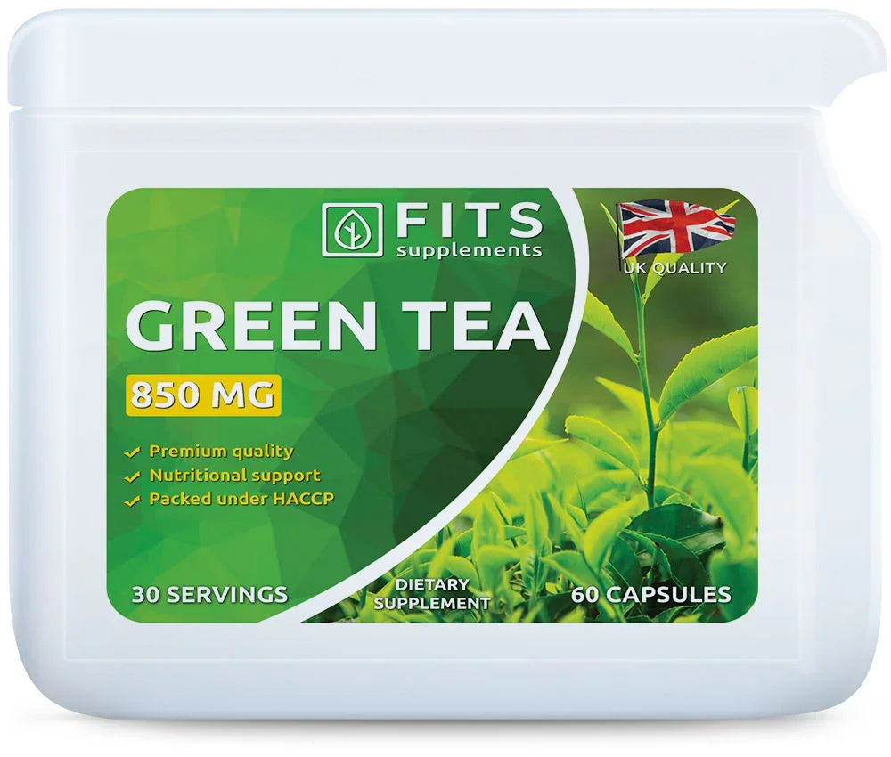 Green Tea 850mg 60 capsules - FITS Dietary Supplements