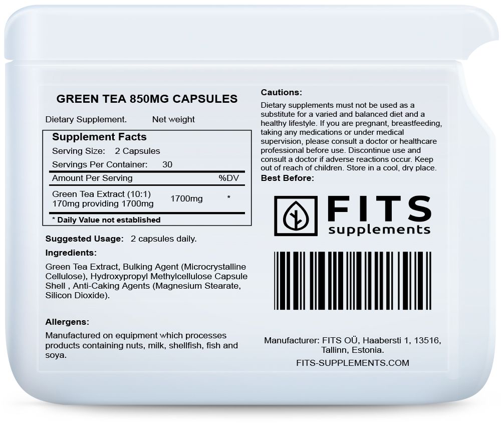 Zelený čaj 850mg 60 kapslí