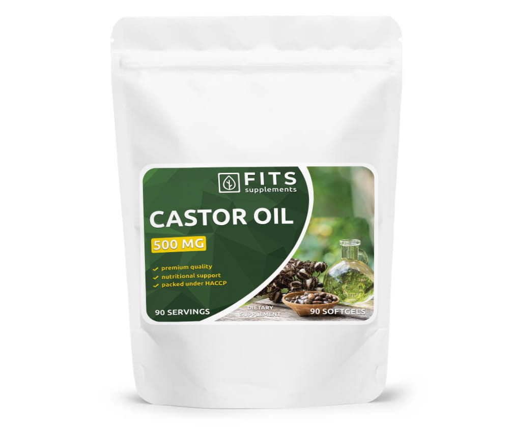 Castor Oil 500mg 90 softgels