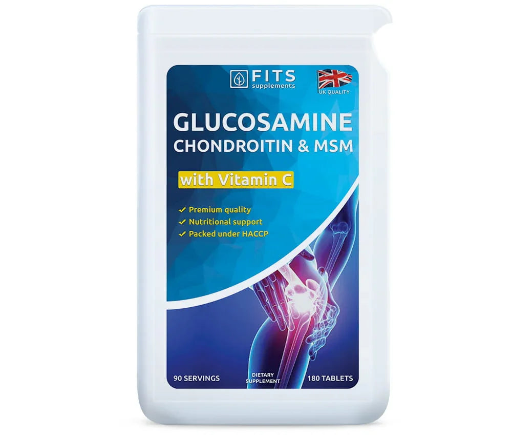Glucosamine, Chondroitin, MSM and Vitamin C 180 tablets - FITS Dietary Supplements