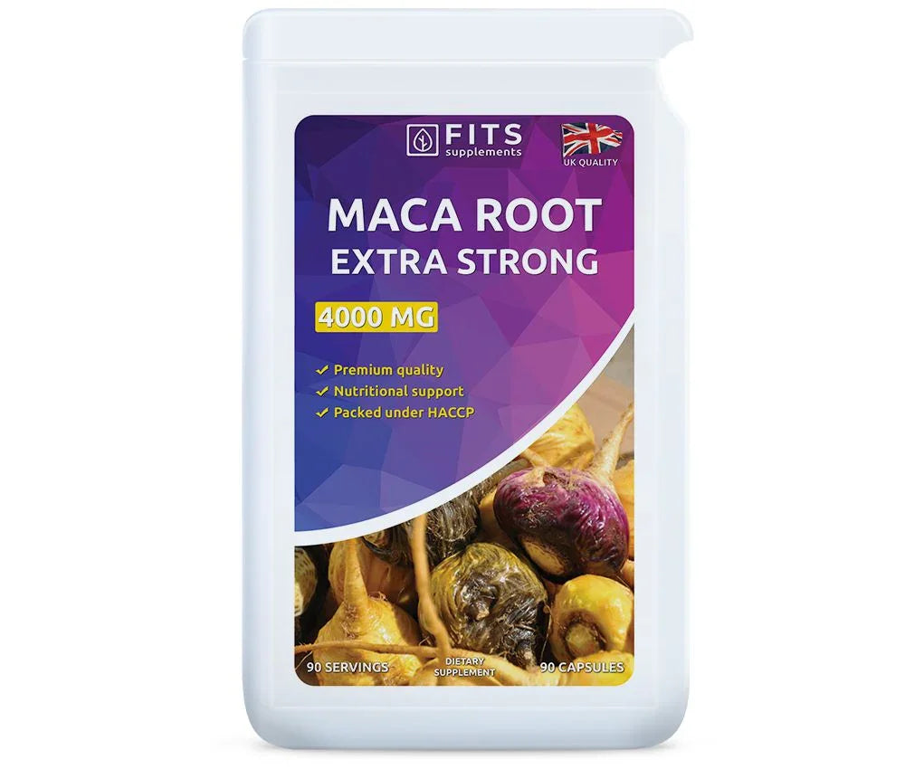 Maca Extra Strong 4000mg 90 capsules - FITS Dietary Supplements