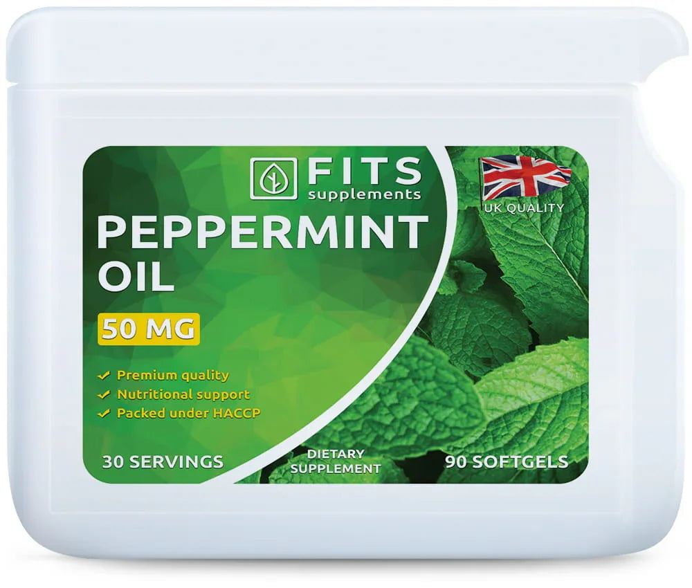 Peppermint Oil 50mg 90 softgels - FITS Dietary Supplements