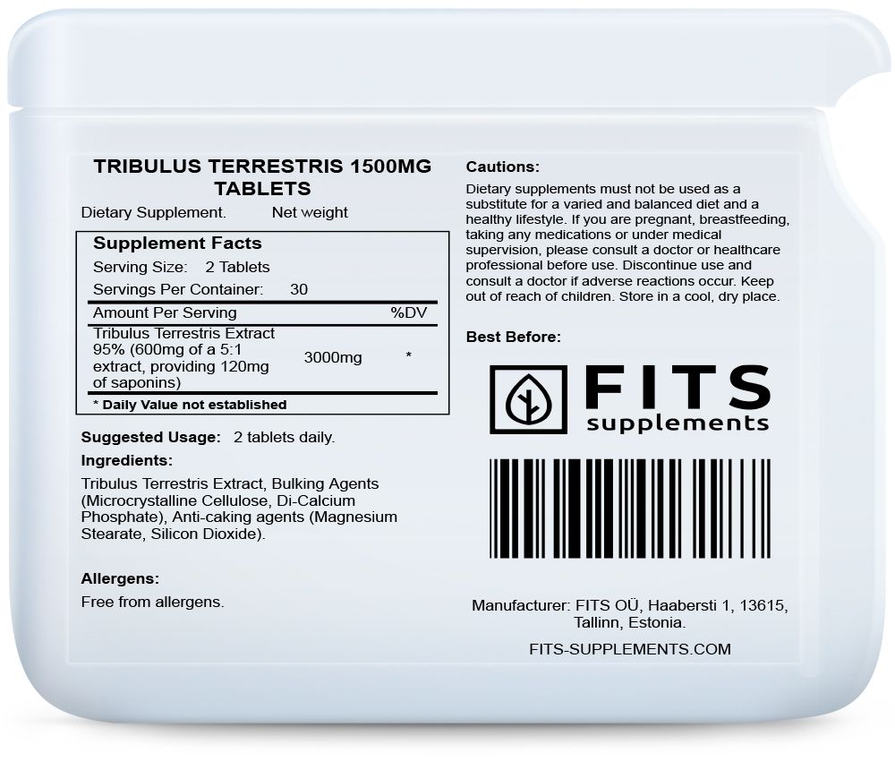 Tribulus Terrestris 1500mg 60 tablet