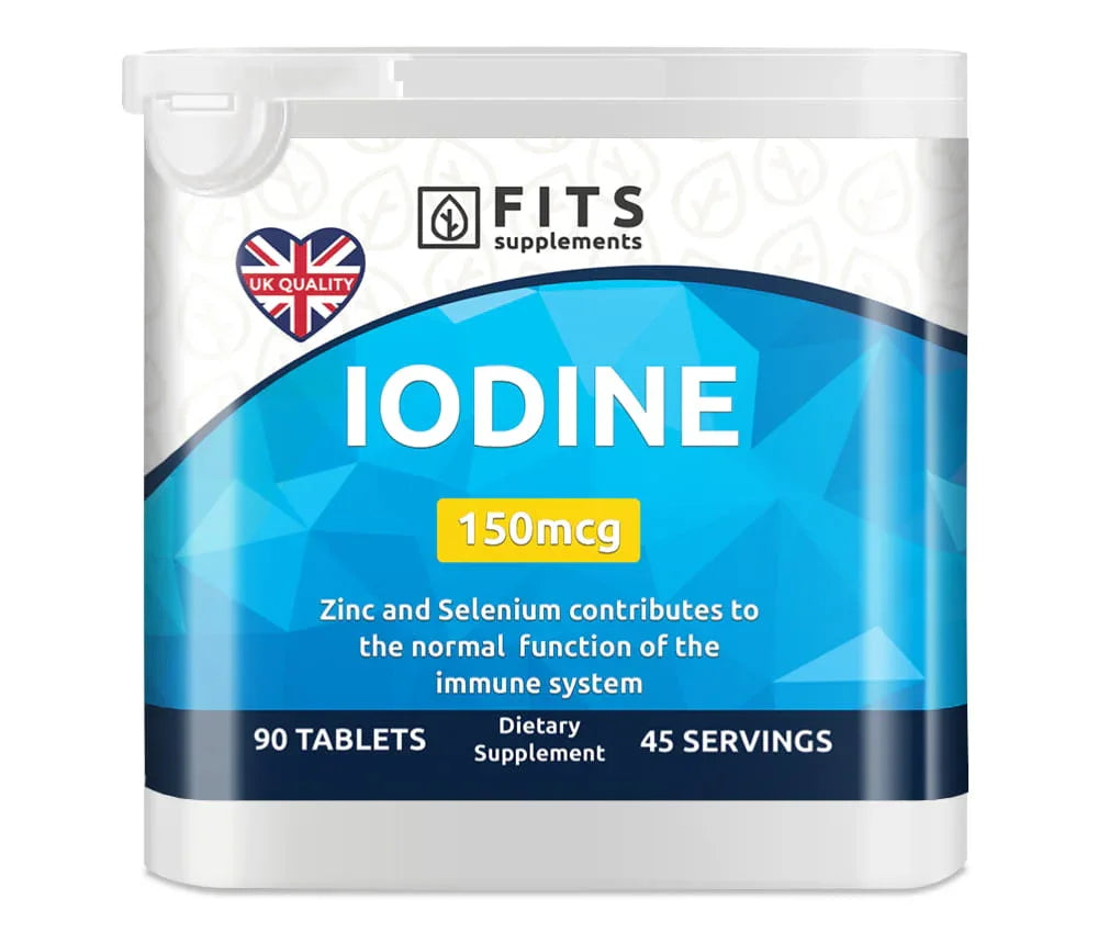 Iodine 150mcg 90 tablets - FITS Dietary Supplements
