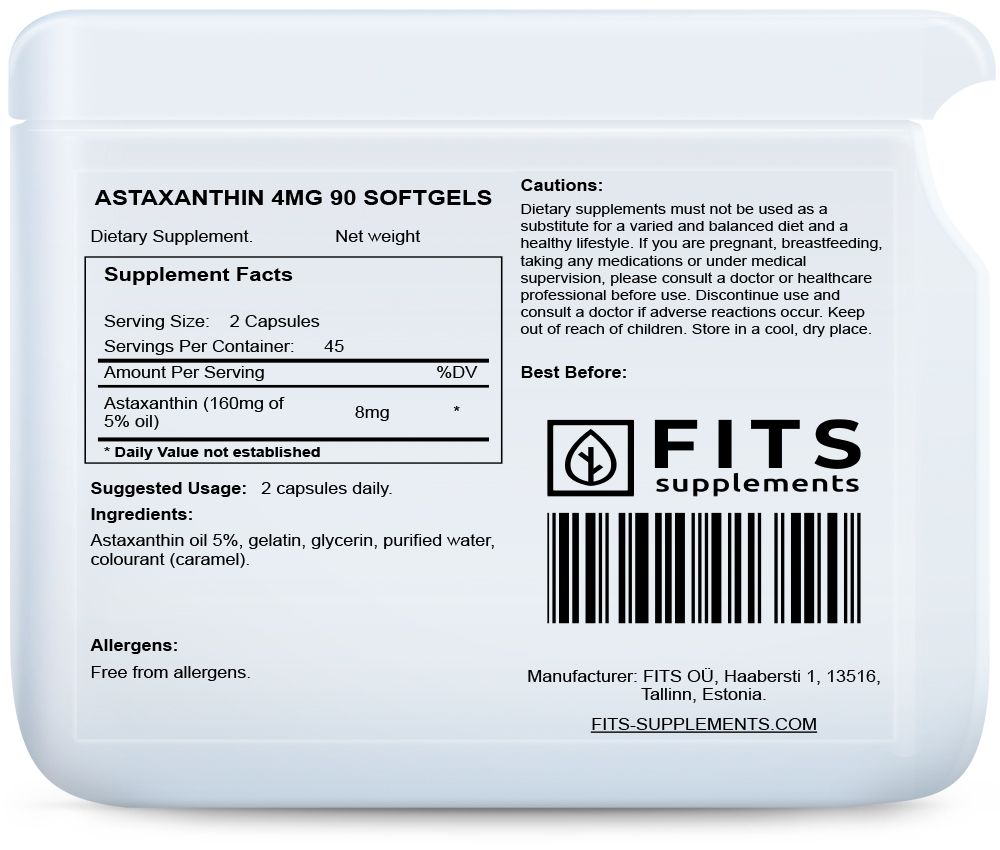 Astaxanthin 4mg 90 měkkých tobolek