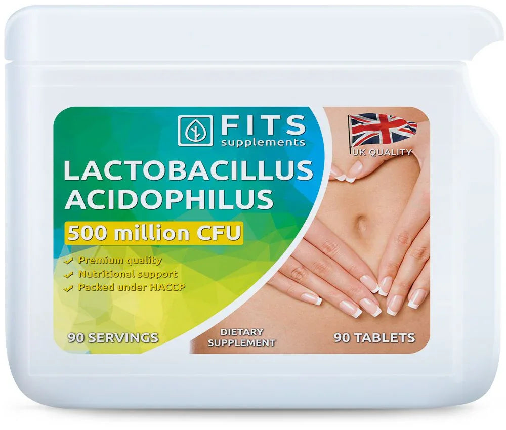 Lactobacillus Acidophilus 50mg 90 tablets - FITS Dietary Supplements