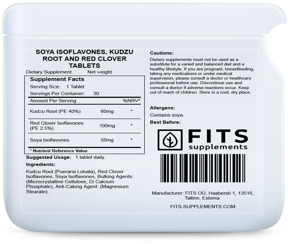 Sójové isoflavony, kořen kudzu a červený jetel 30 tablet