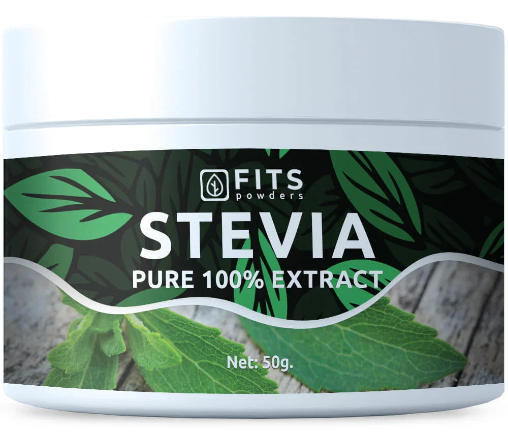 Pure 100% Stevia Extract Powder 50g - FITS Dietary Supplements