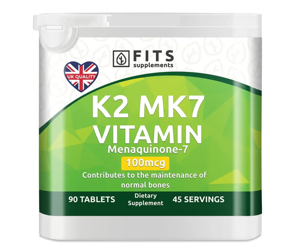 Vitamin K2 MK7 100 mcg 90 tablets - FITS Dietary Supplements
