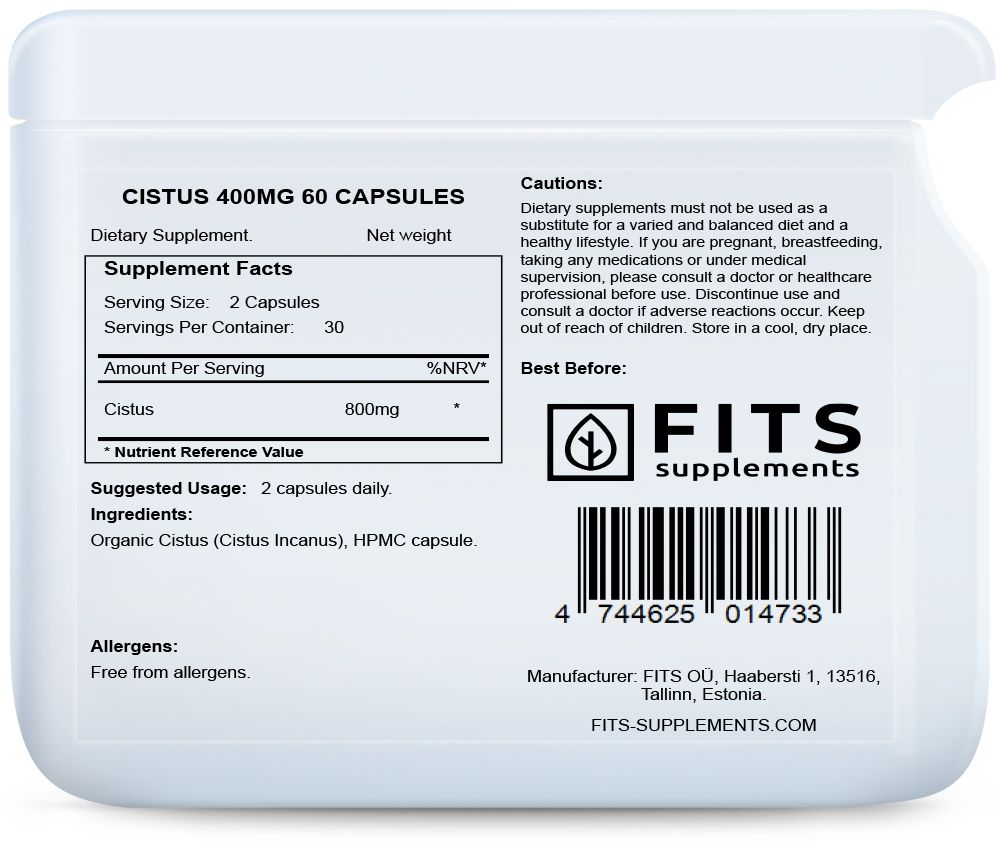 Cistus 400mg 60 kapslí