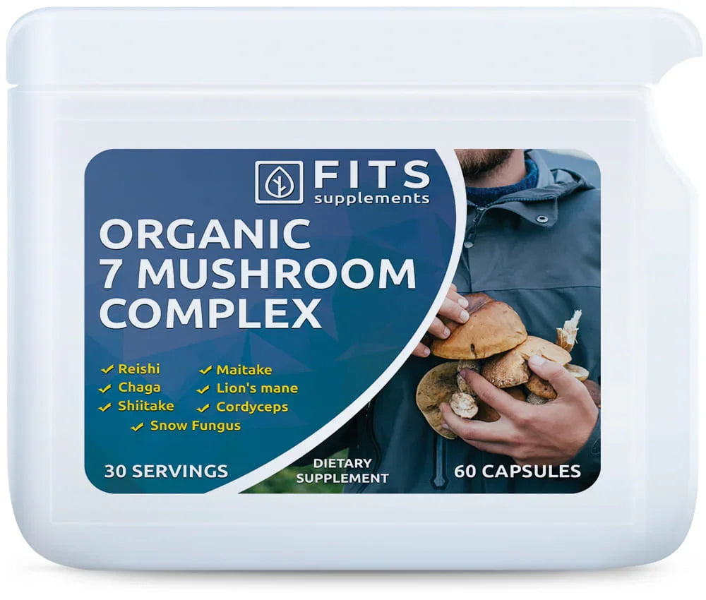 Organic Mushroom Complex 7 in 1 60 capsules - FITS Dietary Supplements