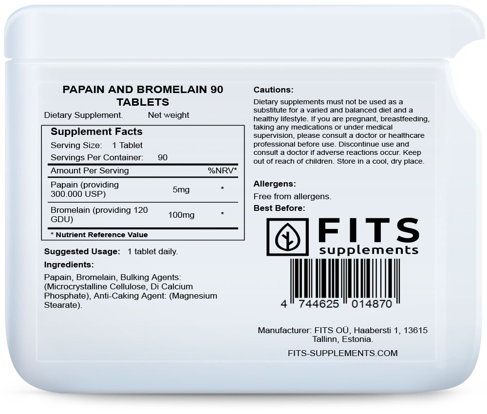 Papain a Bromelain 90 tablet