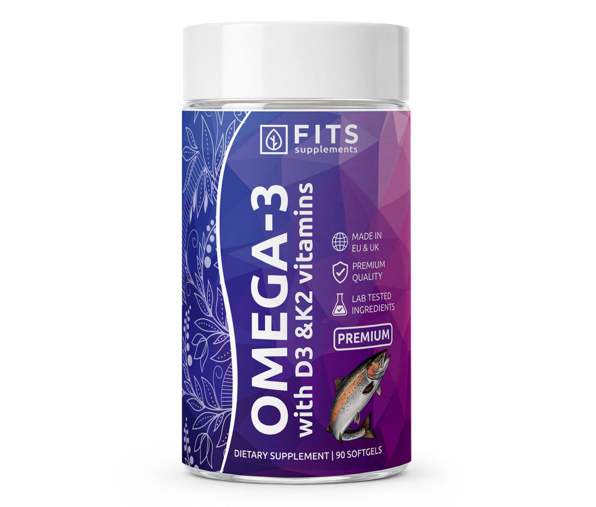 Omega 3 Premium s vitamíny D3 a K2 90 měkkých tobolek
