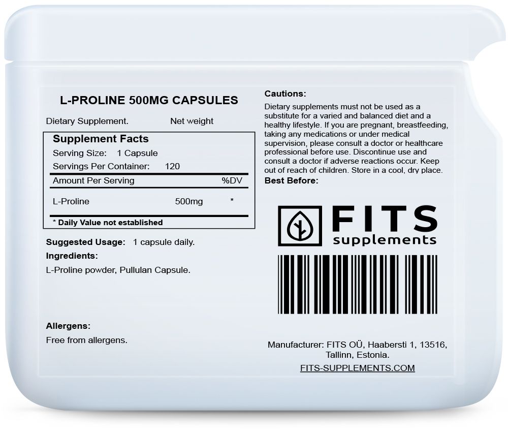 L-Prolin 500mg 120 kapslí