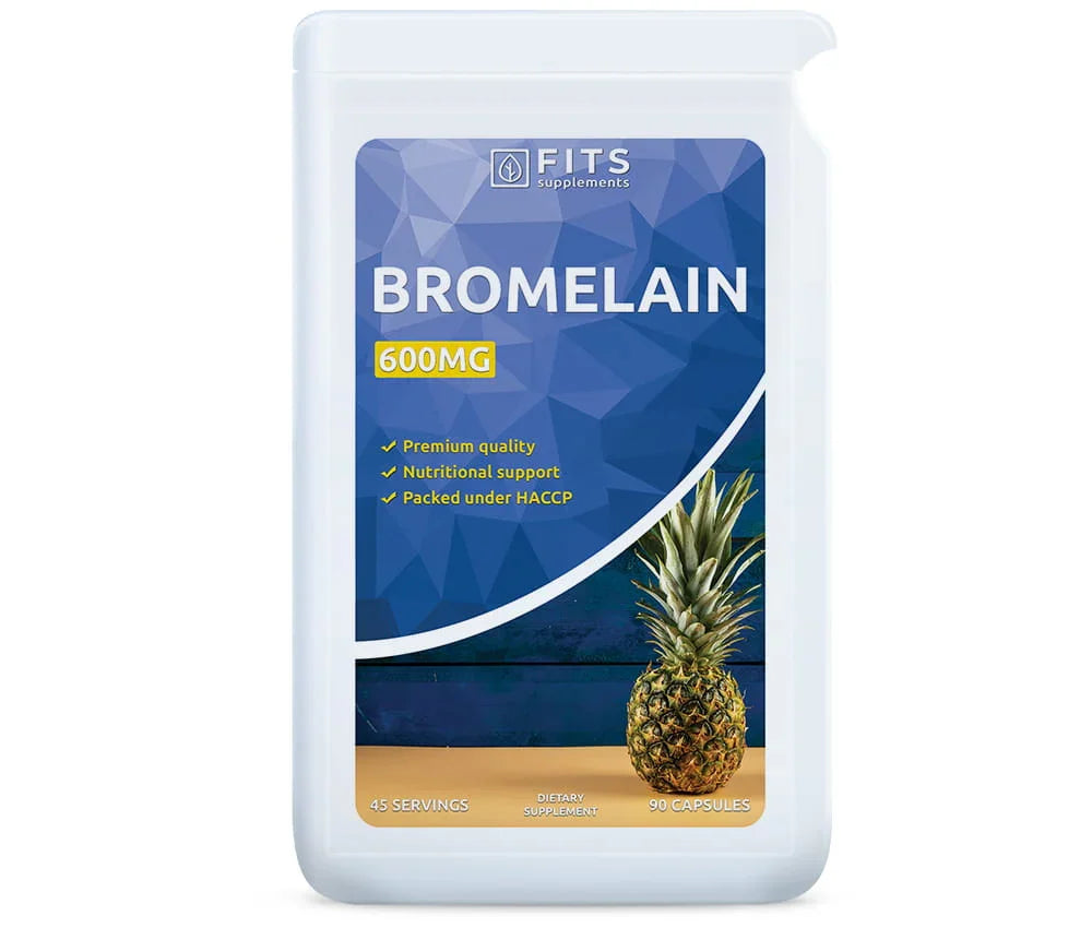 Bromelain 600mg 90 capsules - FITS Dietary Supplements