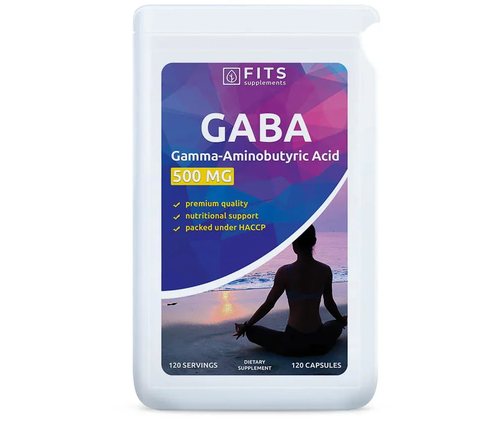 GABA 500mg 120 capsules - FITS Dietary Supplements