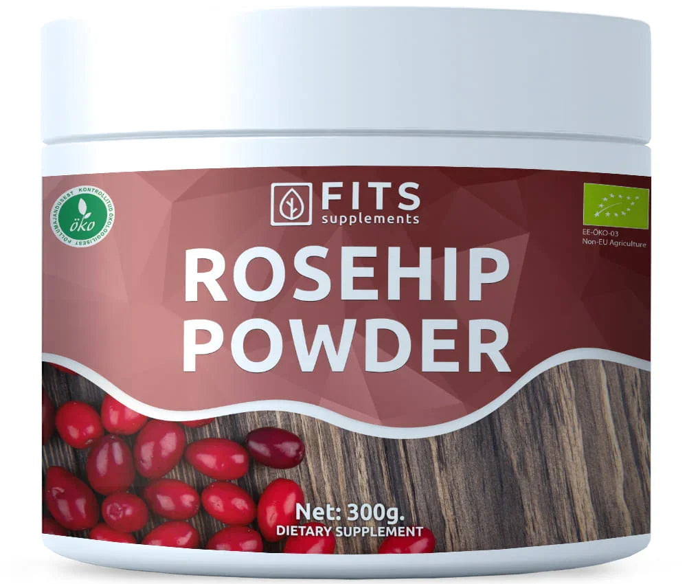 Organic Rosehip 300g powder - FITS Dietary Supplements