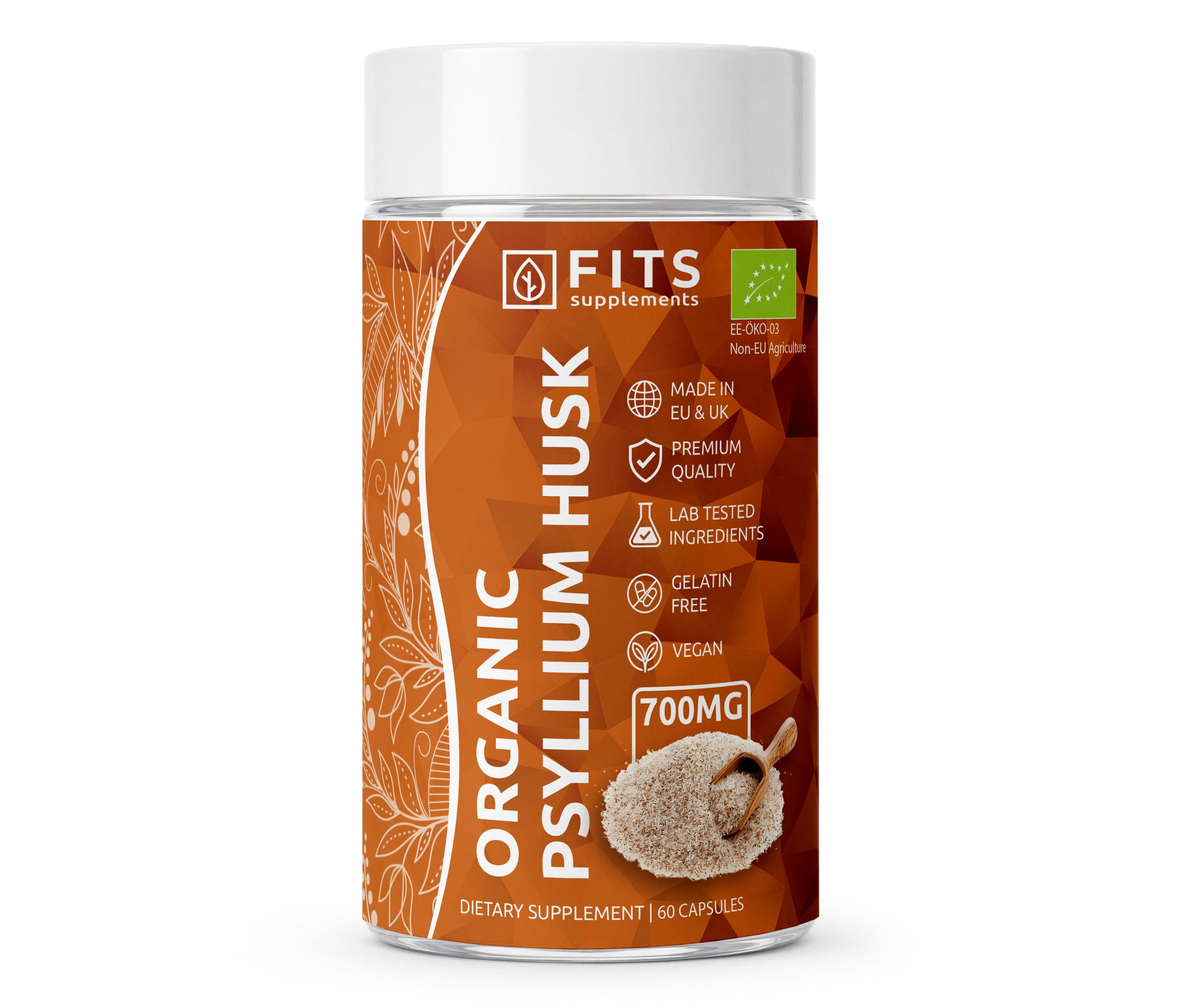 Psyllium šupky organické 700mg kapsuly