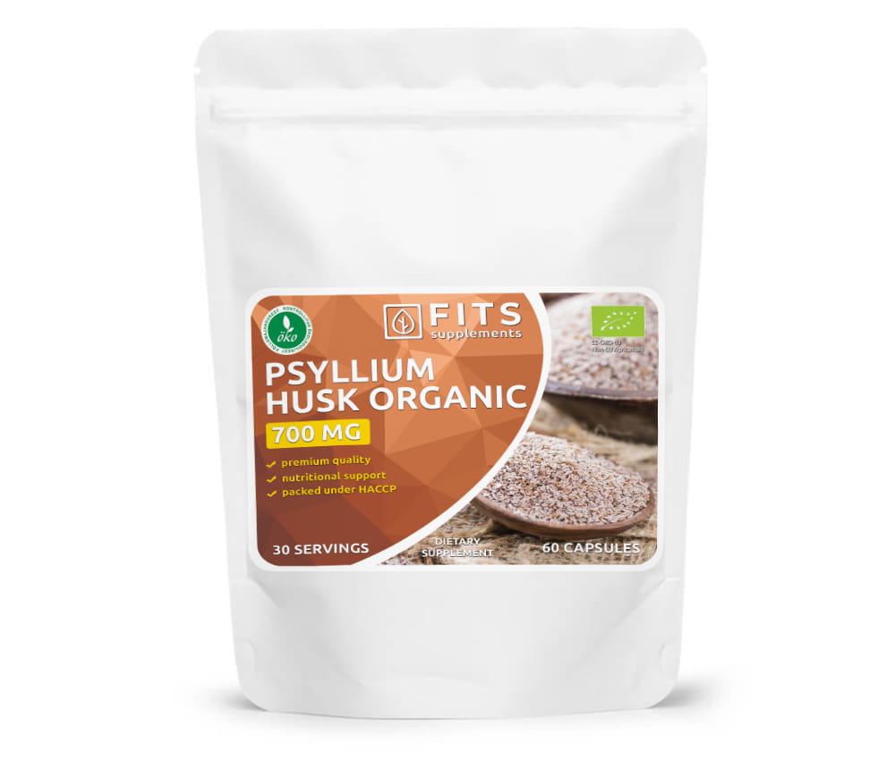 Psyllium slupky organické 700mg kapsle