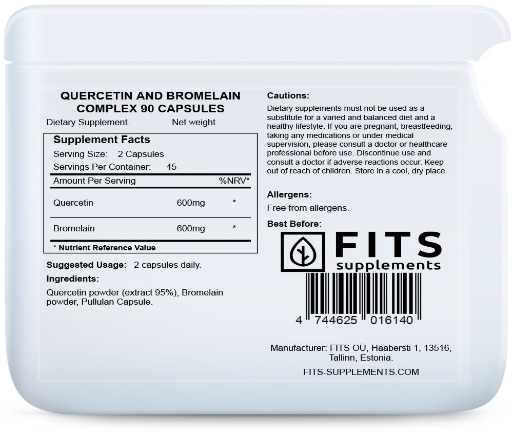 Komplex kvercetinu a bromelainu 90 kapslí