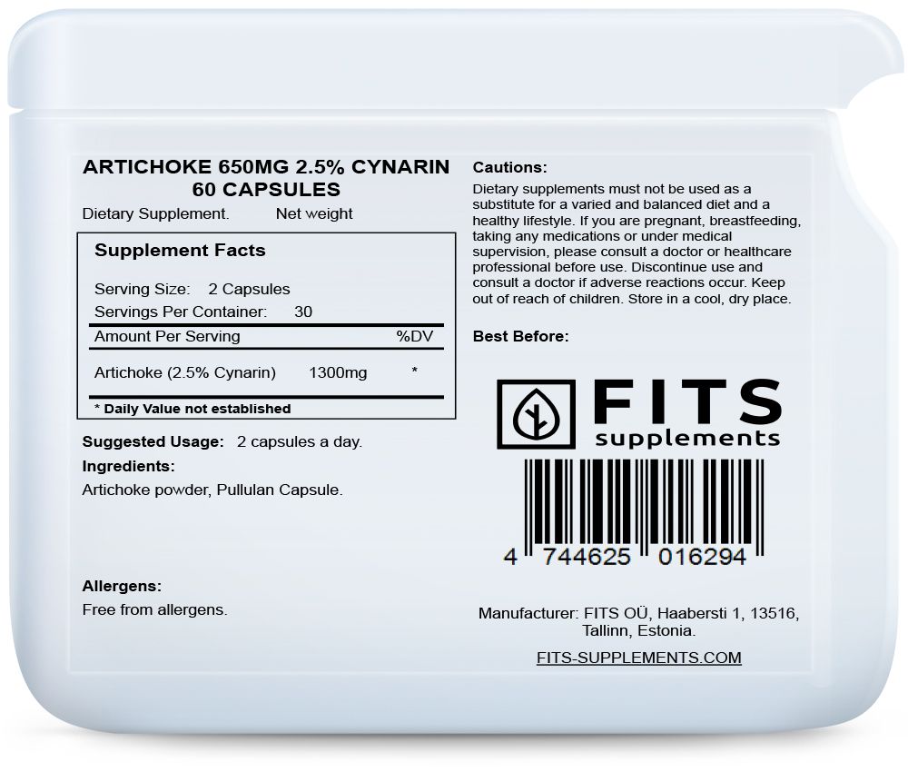 Artyčok 650mg 2,5% Cynarin 60 kapslí