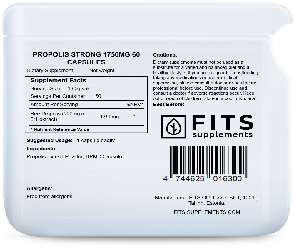 FITS Propolis Strong 1750mg 60 kapslí - 2