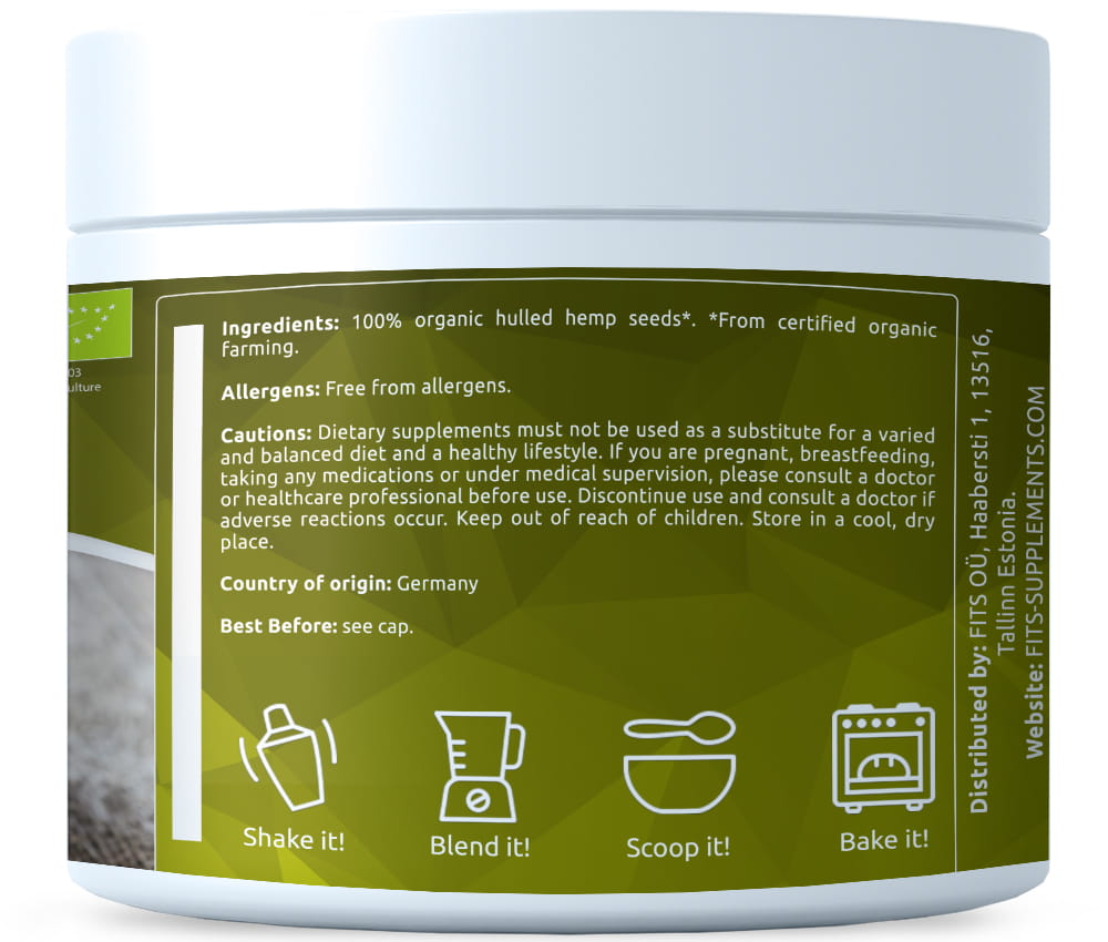 Organická loupaná konopná semínka 300g