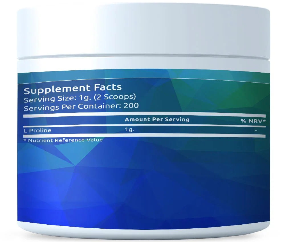 L-Proline powder 200g - FITS Dietary Supplements